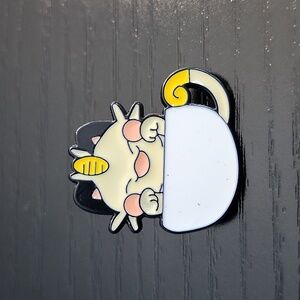 Pokemon Meowth in Teacup Enamel Pin